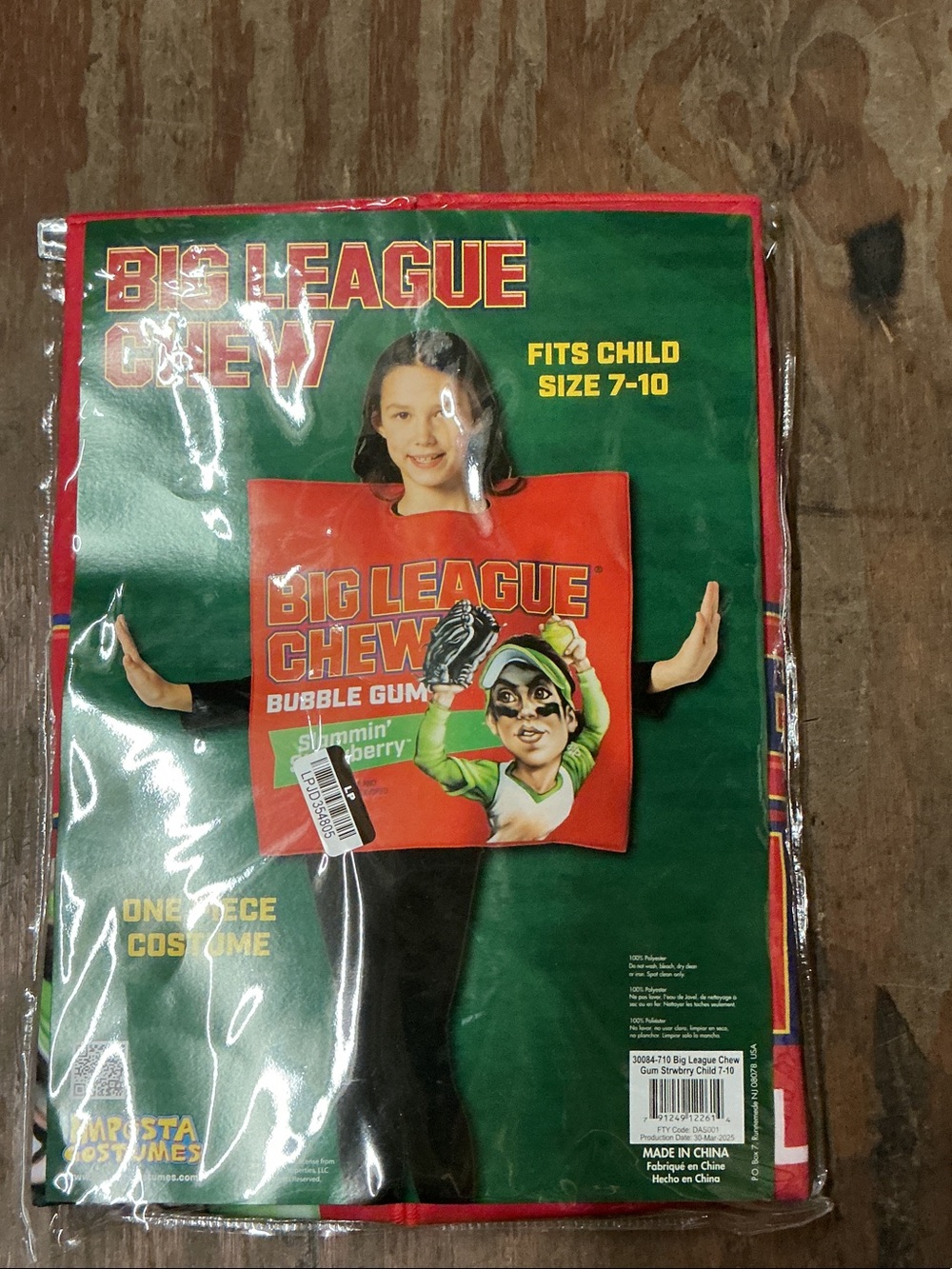 Imposta Costumes Big League Chew Kids Costume